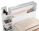 Ver imagem 3 de Cama Isa Solteiro Branco com Baú na Cabeceira + Colchão