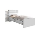 Ver imagem 4 de Cama Isa Solteiro Branco com Baú na Cabeceira + Colchão