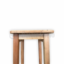 Ver imagem 6 de Kit 6 Bancos Banqueta Alta 70cm Madeira Maciça Quadrado