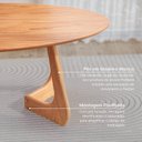 Ver imagem 4 de Mesa de Jantar Oval 6 Lugares 210x110cm Paineira CabeCasa MadeiraOriginals Marrom/Champanhe