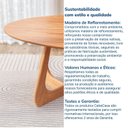 Ver imagem 7 de Mesa de Jantar Oval 6 Lugares 210x110cm Paineira CabeCasa MadeiraOriginals Marrom/Champanhe