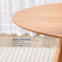 Ver imagem 6 de Mesa de Jantar Oval 6 Lugares 210x110cm Paineira CabeCasa MadeiraOriginals Marrom/Champanhe