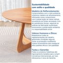 Ver imagem 7 de Mesa de Jantar Oval 6 Lugares 210x110cm Paineira CabeCasa MadeiraOriginals Marrom/Champanhe