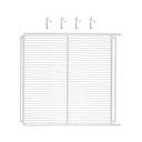 Ver imagem 1 de KIT - 1 Prateleira Grade Branca Visa VN50 VB52 VF50 + 4 Ganchos Suporte - Metalfrio