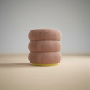 Ver imagem 2 de Puff Banqueta Decorativo Luxo Versatil Cookie Zahav Estofado:rosa-pálido