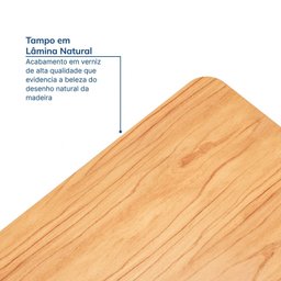 Mesa de Jantar Retangular 6 Lugares 180x100cm Paineira Cabecasa Madeiramadeira - 5