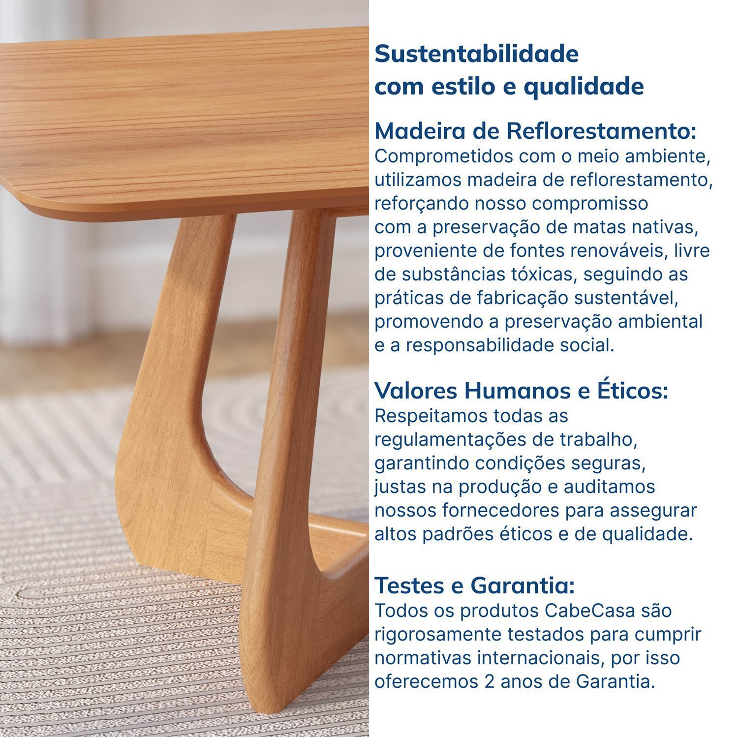 Mesa de Jantar Retangular 6 Lugares 180x100cm Paineira Cabecasa Madeiramadeira - 7