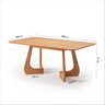 Mesa de Jantar Retangular 6 Lugares 180x100cm Paineira Cabecasa Madeiramadeira - 3