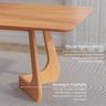 Mesa de Jantar Retangular 6 Lugares 210x100cm Paineira CabeCasa MadeiraOriginals - 4