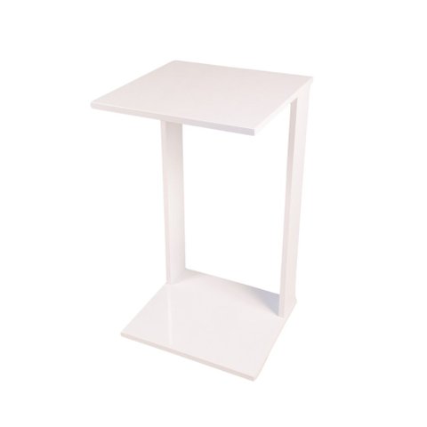 Mesa Lateral de Apoio Branca Quadrada para Salas Quartos Hall Consultórios Decorar Luxo