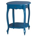 Ver imagem 1 de Mesa de Apoio Antique Oval Pés Luiz Xv Azul