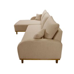 Sofá Albano Linho 300cm Chaise Lado Esquerdo Meu Sofá Online - 4