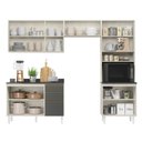 Ver imagem 4 de Cozinha Completa Paneleiro Microondas 4 Peças 100% MDF Angelita