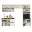Ver imagem 4 de Cozinha Completa Paneleiro Microondas 4 Peças 100% MDF Angelita