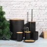 Kit 6 Peças para Lavabo Banheiro Moderno Plástico Abs Bambu - 4