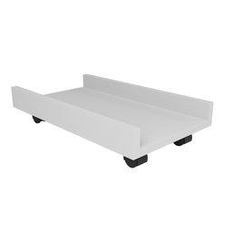 Suporte Mdf para Cpu com Rodinhas – Versatilidade e Durabilidade - Branco - 4