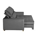 Ver imagem 4 de Sofá Baú San Marino Retrátil e Reclinável 3 Lugares 190cm Veludo Sofatec