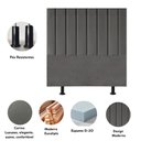 Ver imagem 4 de Cabeceira Cama Solteiro Box 100cm Lídia Corino e Frame Cinza