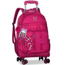Ver imagem 1 de Mochila Escolar de Rodinhas 360 Rebecca Bonbon Beaded Fun Rb27420 Rosa