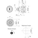 Ver imagem 4 de Fechadura Móveis Armário de Alço Cilindro Art 5110cr com Lingueta 181b8 com Porca Papaiz