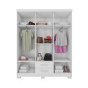 Ver mais imagens de Guarda-Roupa Casal 6 Portas 2 Gavetas e Cômoda Sapateira 4 Gavetas Itapema Branco