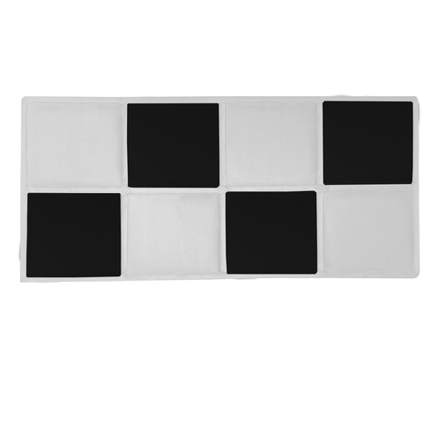 Painel Estofado Bianca 140 cm Para Cama Box Quarto Casal MV Sintético Branco Suede Preto