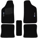 Ver imagem 3 de Jogo de Tapete Automotivo Carpete Gol G5 2009 À 2012 Soft Logo Bordado Preto 5 Peças