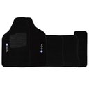 Ver imagem 1 de Jogo de Tapete Automotivo Carpete Gol G5 2009 À 2012 Soft Logo Bordado Preto 5 Peças