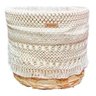 Cesta Tramada em Fibra Natural Cloe M - 1