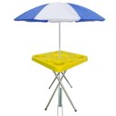 Ver imagem 1 de Mesa Praia Petisqueira Alta Dobrável e Sup. Guarda-sol Chão