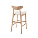 Ver imagem 2 de Banqueta Joana Estofada Castanho/couro Sier