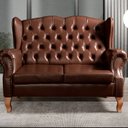 Ver imagem 1 de Sofá Imperador Namoradeira Chesterfield Retrô Colonial