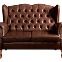 Ver imagem 4 de Sofá Imperador Namoradeira Chesterfield Retrô Colonial Marrom Café