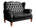 Ver imagem 2 de Sofá Imperador Namoradeira Chesterfield Retrô Colonial Preto