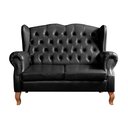 Ver imagem 4 de Sofá Imperador Namoradeira Chesterfield Retrô Colonial Preto