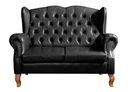 Ver imagem 4 de Sofá Imperador Namoradeira Chesterfield Retrô Colonial Preto