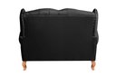 Ver imagem 5 de Sofá Imperador Namoradeira Chesterfield Retrô Colonial Preto