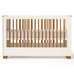 Quarto de Bebê Completo 1 Berço 1 Cômoda e 1 Guarda Roupa 4 Portas Baby Ananda Casatema - 18