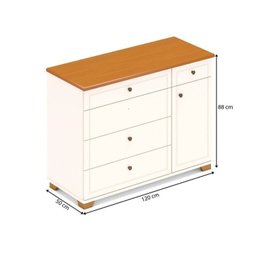 Quarto de Bebê Completo 1 Berço 1 Cômoda e 1 Guarda Roupa 4 Portas Baby Ananda Casatema - 4
