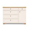 Quarto de Bebê Completo 1 Berço 1 Cômoda e 1 Guarda Roupa 4 Portas Baby Ananda Casatema - 19