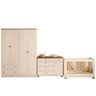 Quarto de Bebê Completo 1 Berço 1 Cômoda e 1 Guarda Roupa 4 Portas Baby Ananda Casatema - 2