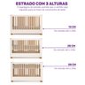 Quarto de Bebê Completo 1 Berço 1 Cômoda e 1 Guarda Roupa 4 Portas Baby Ananda Casatema - 10