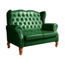Ver imagem 2 de Sofá Imperador Namoradeira Chesterfield Retrô Colonial Verde