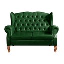Ver imagem 4 de Sofá Imperador Namoradeira Chesterfield Retrô Colonial Verde