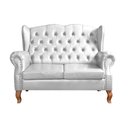 Ver imagem 4 de Sofá Imperador Namoradeira Chesterfield Retrô Colonial Branco