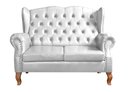 Ver imagem 4 de Sofá Imperador Namoradeira Chesterfield Retrô Colonial Branco