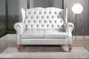 Ver imagem 1 de Sofá Imperador Namoradeira Chesterfield Retrô Colonial Branco