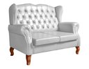Ver imagem 2 de Sofá Imperador Namoradeira Chesterfield Retrô Colonial Branco