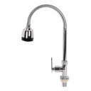 Ver imagem 1 de Torneira de Mesa Gourmet com Ducha para Cozinha - Inox