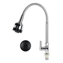 Ver imagem 2 de Torneira de Mesa Gourmet com Ducha para Cozinha - Inox